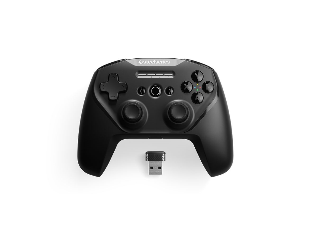 وحدة تحكم لاسلكية متعددة المنصات SteelSeries Stratus Duo Gamepad (لأجهزة الكمبيوتر التي تعمل بنظام Windows والأجهزة المحمولة التي تعمل بنظام Android) وحدة تحكم لاسلكية متعددة المنصات SteelSeries Stratus Duo Gamepad (لأجهزة الكمبيوتر التي تعمل بنظام Windows والأجهزة المحمولة التي تعمل بنظام Android)